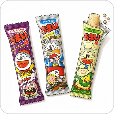 うまい棒：<br>Yummy Stick